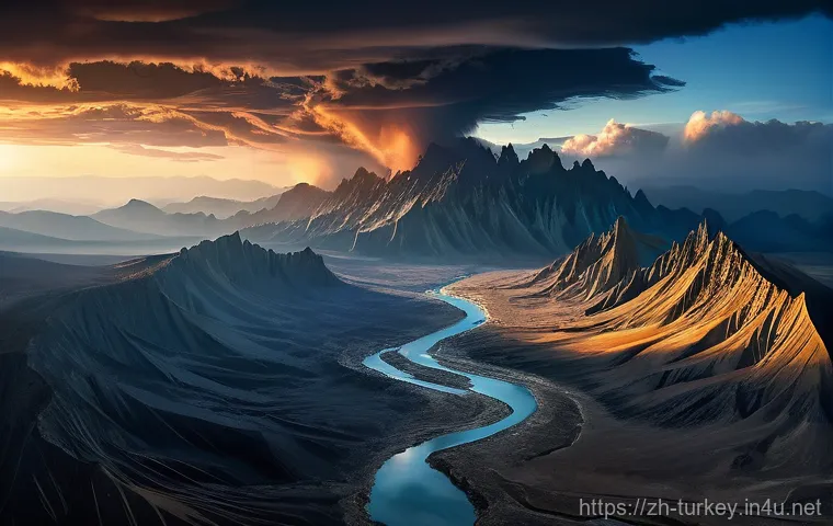 튀르키예 지진 발생 지역과 대비법 - **Earth's Respiration: Majestic Tectonic Dance**
    A breathtaking, high-definition, realistic land...