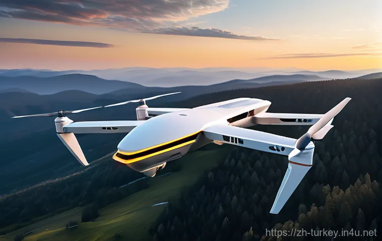 튀르키예의 과학적 기여 - **Prompt 1: Advanced Drone for Humanitarian Aid in a Scenic Landscape**
    An ultra-modern, sleek, ...